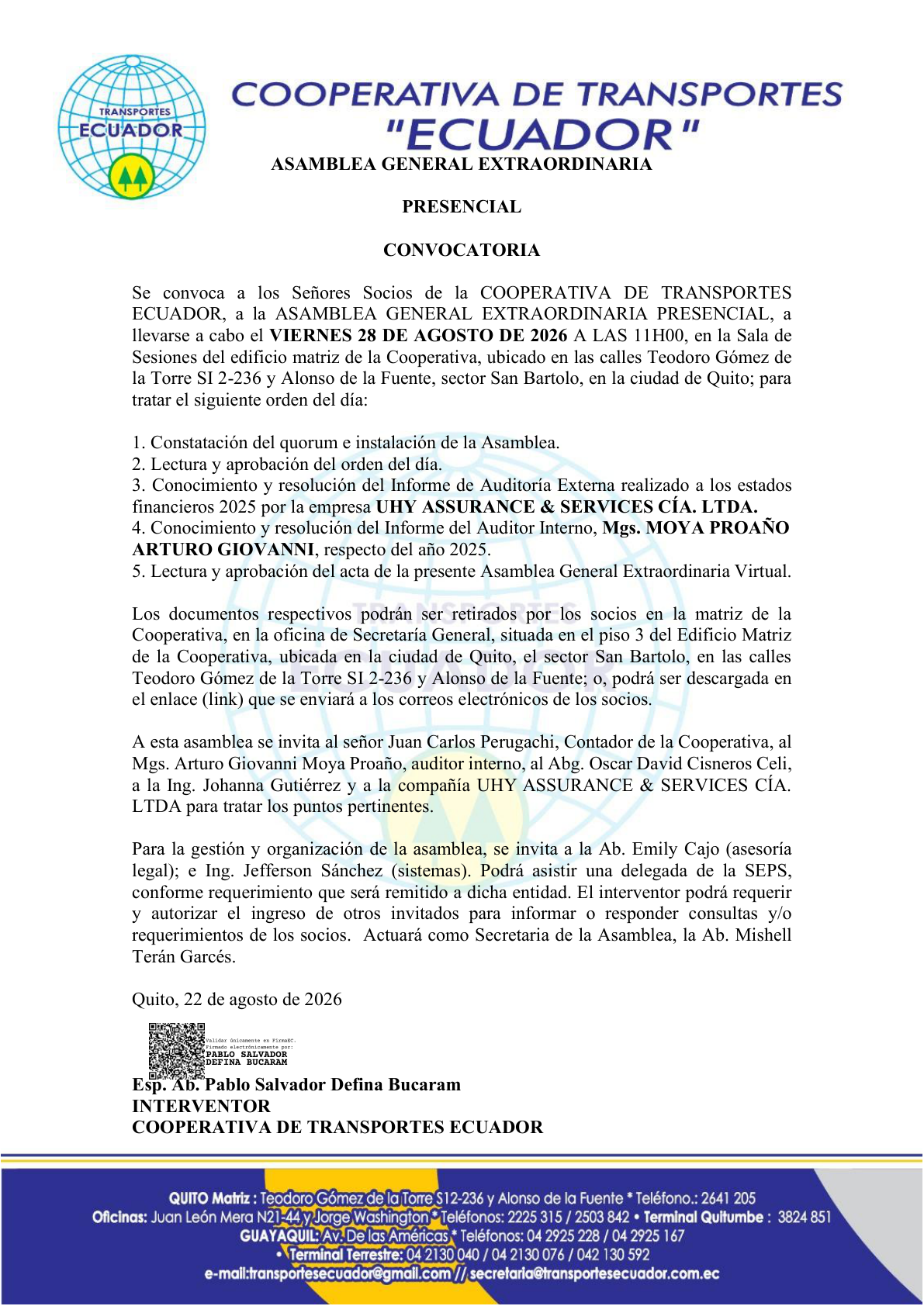 Convocatoria